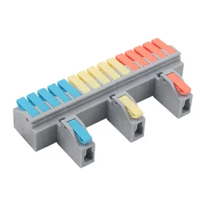 N4F 250V 32A 10 มม.Universal ขนาดกะทัดรัดลวด Spliceable ลวดเชื่อมต่อคันโยกตัวเชื่อมต่อ Push-in Quick Terminal Block