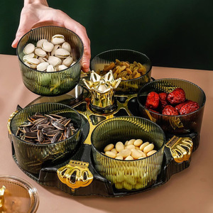 Nouveau 2024 Boîte de rangement hermétique de qualité alimentaire pour cuisine, avec plateau à fruits et plateau rotatif multi-compartiments pour collations - Product Image 4