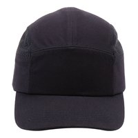 블랙 와이드 브림 안전 범프 캡 메쉬 스트립 ABS 쉘 인서트 EN 812 CE 보증 하드 햇