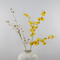 Fleurs d'orchidées artificielles hydratantes à 3 branches, style nouveau, toucher réel, pour la décoration intérieure, la Saint-Valentin et Noël, vente en gros