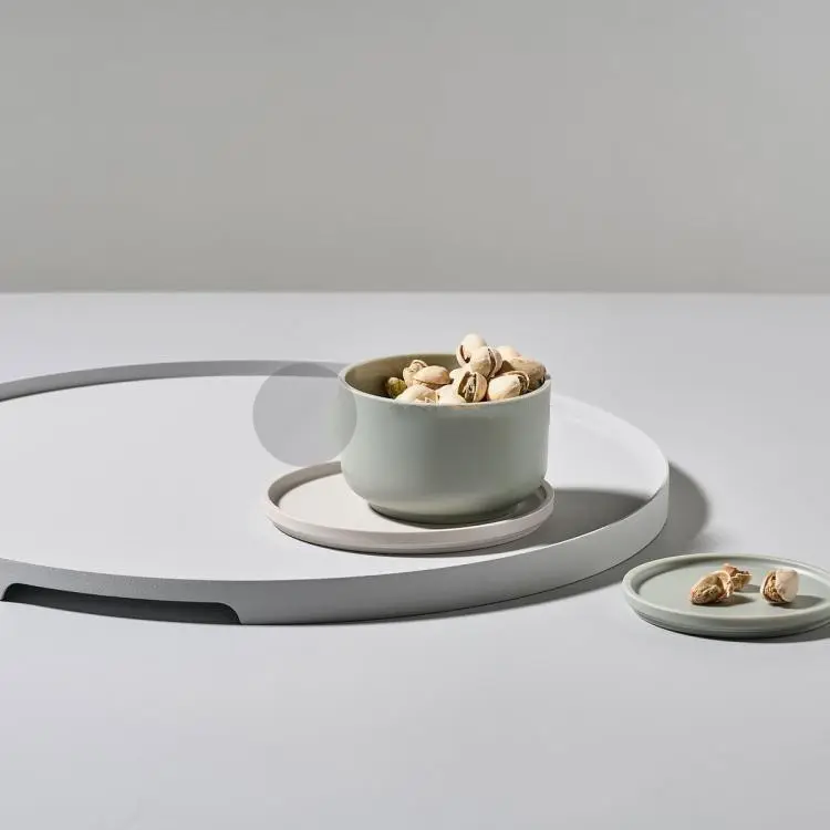 מינימליסטי מודרני נורדי קפה לשאת מגש ארוחת בוקר מגש עבור גבוהה כיתה מלון קייטרינג הגשת