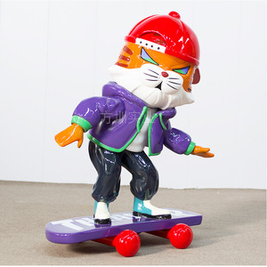 Escultura de Tigre Hecha a Mano en Resina, Figura Artística Contemporánea para Decoración del Año Nuevo Chino - Product Image 4