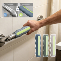 Vente en gros de protège-poignées de douche antidérapants pour femmes enceintes, protège-barres d'appui de sécurité pour personnes âgées, protection en silicone pour barres de douche