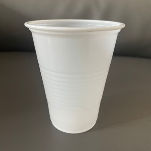 Factory customized PP white 7 oz plastic cold cups 200 ml disposable beverage drinking glass