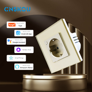 CNSKOU European Smart Socket 16A Wi-Fi EU <b>Plug</b> <b>Remote</b> <b>Control</b> Timing Overload Protection Wall Outlet - Product Image 1