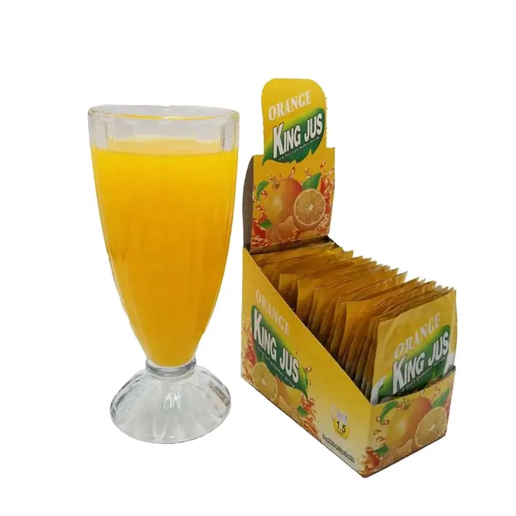 Bebidas de suco de laranja, 10g para 2l, mistura de suco de laranja com sabor instantâneo, bebidas de fruta