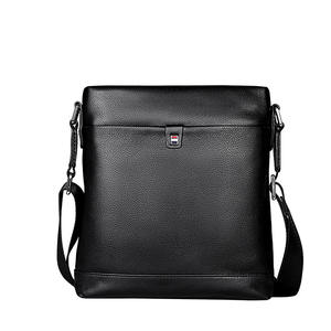 Bolso bandolera y de hombro informal de cuero genuino para <span class=keywords><strong>hombre</strong></span>, de gran capacidad, tendencia urbana, primavera <span class=keywords><strong>2022</strong></span> - Product Image 5