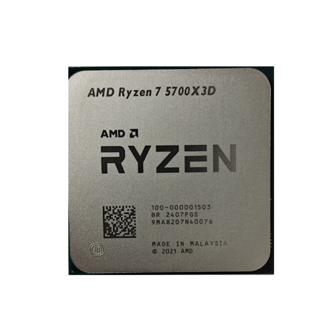 New Bulk Ryzen 7 5700X3D 8 Core 16 Thread Desktop Processor 8 Cores 96M L3 Cache R7 5700X3D