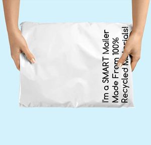 Bolsas de Correo de Polietileno Blancas con Logotipo Personalizado, Fabricación de Bolsas de Polietileno Mate con Impresión de Logotipo, Bolsa de Correo para Ropa, Embalaje de Envío por Mensajería - Product Image 4