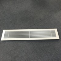 Grille de barre linéaire d'aération d'air d'échappement en aluminium de revêtement de poudre blanc de CVC