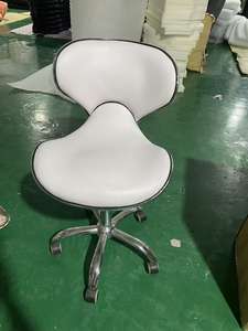 Chaise de technicien en pédicure avec roulettes, réglable en hauteur, pivotant à 360 degrés, tabouret de salon de spa pour les pieds - Product Image 5