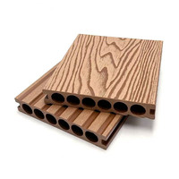 25mm Épaissir Wpc Bois Plastique Plancher Extérieur Terrasse Pont Panneau Composite pour Parc Piscine