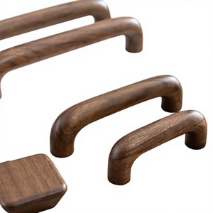 Tiradores y pomos de madera modernos hechos a mano, diseño redondo ligero para uso en interiores y exteriores - Product Image 5