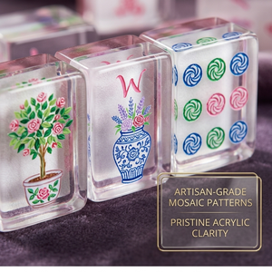 ชุดไพ่นกกระจอกอะคริลิคสี่ชั้นสีชมพูเชอร์รี่สุดหรูสไตล์อเมริกัน 160 แผ่น เป็นมิตรกับสิ่งแวดล้อม ของขวัญสุดพิเศษสำหรับโอกาสพิเศษ - Product Image 3