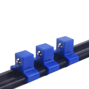 6 Piece Plastic Socket Set 1/2 3/8 1/4 Multi Purpose Cabinet <b>Tool</b> <b>Storage</b> Rack With Clips - Product Image 2