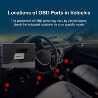 Escáner de Diagnóstico Automotriz OBD2 V521, Lector de Códigos de Barras Universal para Impresión de Datos, Diagnóstico de Fallas del Motor CAN