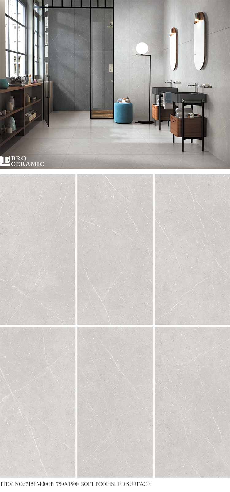 最新瓷瓷砖60x60 60x120石外观别墅釉瓷地砖