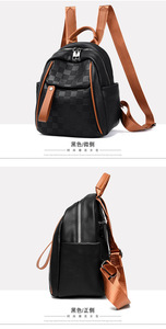 Mochilas de Gran Capacidad para Mujer, Bolsos de Moda al por Mayor, Bolsos de Hombro de Cuero PU para Mujer - Product Image 4