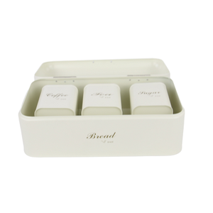 Ensemble de bacs à <span class=keywords><strong>pain</strong></span> en métal Boîte à thé Boîte à café Stockage de cuisine Conteneurs à <span class=keywords><strong>pain</strong></span> Ensemble de bacs de cuisine - Product Image 6