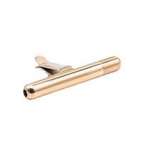 Diffuseur de parfum solide en acier inoxydable pour grille d'aération de voiture, en forme de petite barre d'or, parfum léger, longue durée
