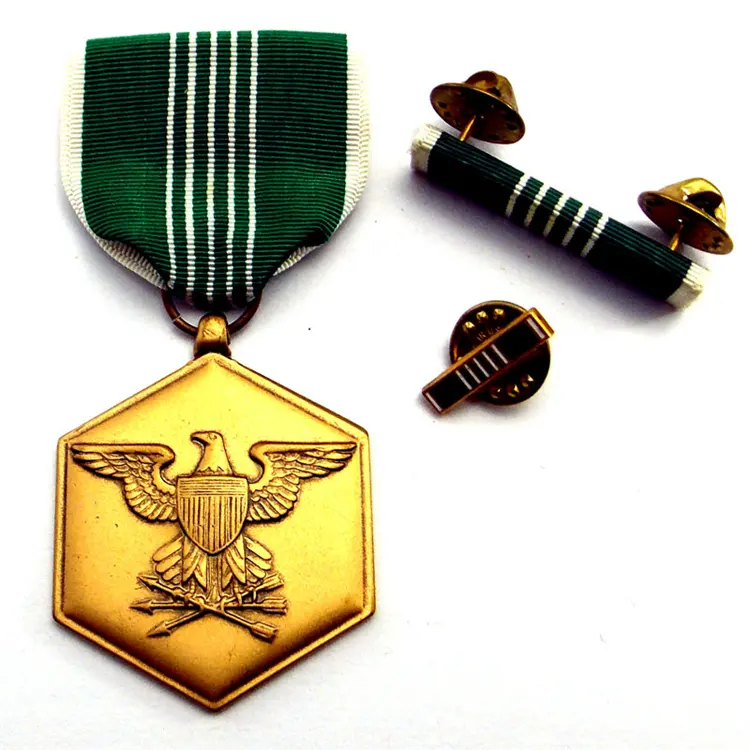 기념 육군 서비스 상 하드 에나멜 맞춤 군사 메달 리본