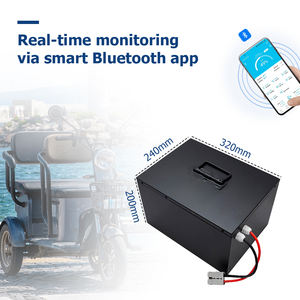 工場カスタム51.2V 20Ahリン酸鉄リチウム電池パック電動三輪車ディープサイクル充電式電源システム - Product Image 3