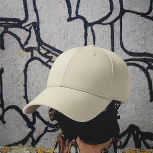 หมวกเบสบอลสีเบจ 6 แผง ปรับขนาดได้ ปีกโค้ง ปักโลโก้ตามสั่ง แบบ Snapback สวมใส่สบายๆ สำหรับกิจกรรมกลางแจ้ง - Product Image 2