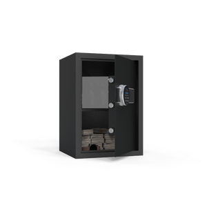 Brandkast voor thuis & kantoor, elektronisch, digitaal, vingerafdrukscanner, staal, brandwerend, met sleutelslot - Product Image 3