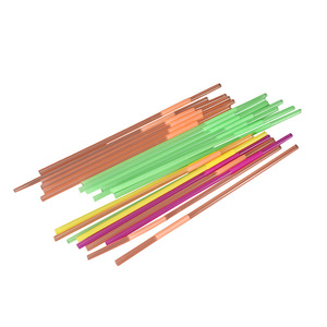 Colorful Eco-Friendly Bendable PP <b>Straws</b> 6x260mm <b>For</b> Party And Cold <b>Drinks</b> Wholesale - Product Image 1