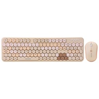Clavier hexagonal moderne et élégant GEEZER, combo clavier et souris sans fil 2,4 G au design en nid d'abeille