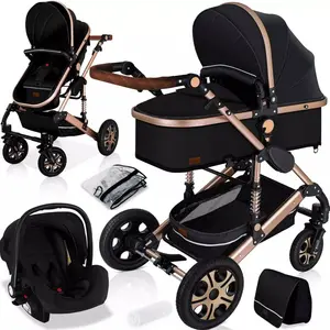 High Quality Baby Stroller 2 In 1 Baby Pram Travel System Baby Carrier Adjustable