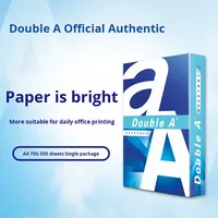 Papier pour imprimante A4 double a (Da Bo Ai) 70 g/m²/80 m² de pâte de bois papier blanc pour copie carton complet 5 paquets