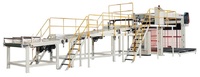 Ligne de production de carton ondulé avec empileur automatique de paniers Royal, empileur de carton 380V 200m/min