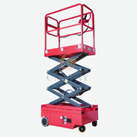 Ascenseur mobile électrique hydraulique de ciseaux de chenille de mini batterie autopropulsée de terrain accidenté d'homme