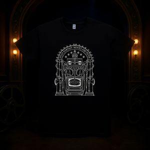 Camiseta negra con estampado de películas de fantasía, unisex, con diseño de películas de fantasía y texto. - Product Image 2