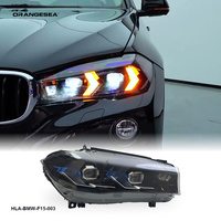 Assemblages de phares avant Blue Arrow pour BMW X5 F15 2014-2018, DRL LED, assemblage de phares halogènes à LED