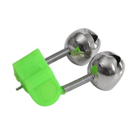 WEIHE 5cm/8g Karpfen fischen Grün ABS Ruten glocken Ring Doppel fischen Zubehör Alarm glocke