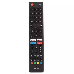 Nouvelle télécommande universelle RM-L1718 433 MHz à code fixe, piles AAA, 4 boutons, portée de 8 mètres pour téléviseurs CHIQ AKAI CHANGHONG OK - Product Image 1