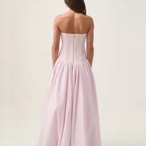 Robe d'été plissée décontractée en coton de haute qualité pour femme – Grande Vente - Product Image 5