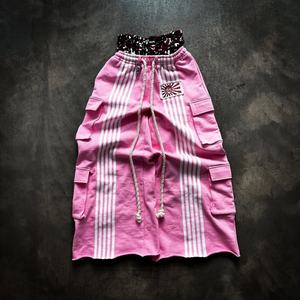 Pantalones Cargo Holgados de Algodón con Múltiples Bolsillos, Cintura Doble, Lavado Vintage, Impresión Digital, para Hombre - Product Image 1