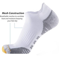 Chaussettes de sport basses en coton Coolmax pour la course à pied