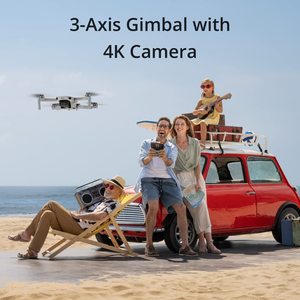 Mini <b>4K</b> Fly More Combo Portable <b>4K</b> Video <b>Drone</b> Extra Battery Set Spare Propellers and Shoulder Bag for Travel Use Prosumer <b>Drone</b> - Product Image 3