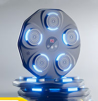 Machine de boxe musicale murale intelligente pour entraîneur avec cible électronique et gants pour salles de sport à domicile
