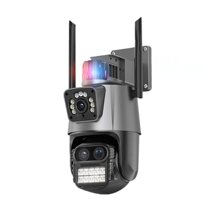 フルカラー4K 8MP 三眼デュアルスクリーンWIFI PTZ自動追跡屋外セキュリティIP 8倍ズームカメラ監視CCTV ICSee - Product Image 1