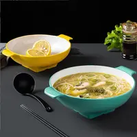 Premium AI Image  Anime style tasty ramen ni a bowl on a wooden table  Generated ai