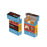 L'emballage des étuis à cigarettes vides est lisse, enduit et imprimé, et le logo personnalisé de l'emballage en carton pliable est fabriqué.