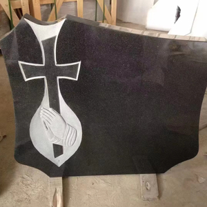 Assolutamente nero granito contemporaneo lapide commemorativa moderna Russia statua per tombe e monumenti cimiteriali - Product Image 3