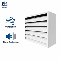Grille d'aération acoustique à atténuation de bruit personnalisée, résistante aux intempéries, pour projet de réduction du bruit de ventilation industrielle