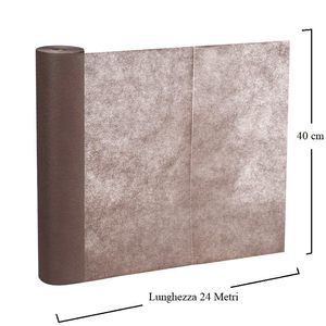 Rollo de Camino de Mesa TNT Desechable 40x2400cm Beige Blanco Marrón 45gr/m2 Mantel Económico para Bodas Eventos Recepciones - Product Image 2