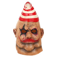 Masque intégral d'Halloween pour fête, masque de terreur, masque de tête de mort, masque de grimace, masque de zombie brûlé, masque moche et dégoûtant